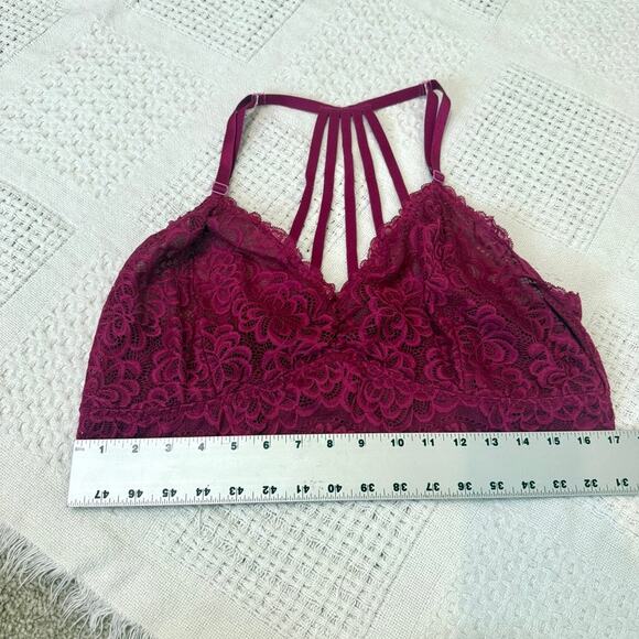 Torrid 2 lace strappy lattice back bralette sheer mesh BC 2645 - Picture 4 of 8